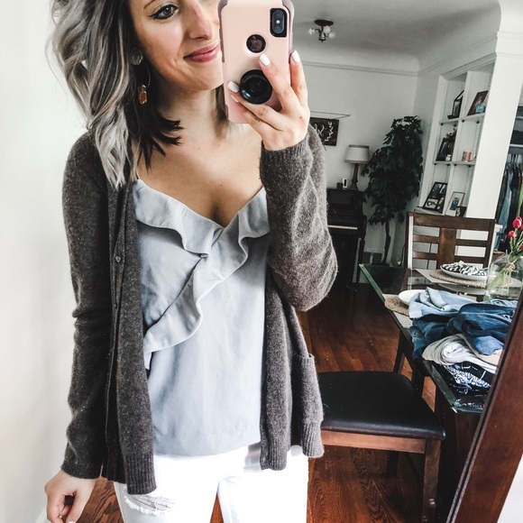 Nordstrom 100% Cashmere Philosophy Cardigan Small - Picture 4 of 8